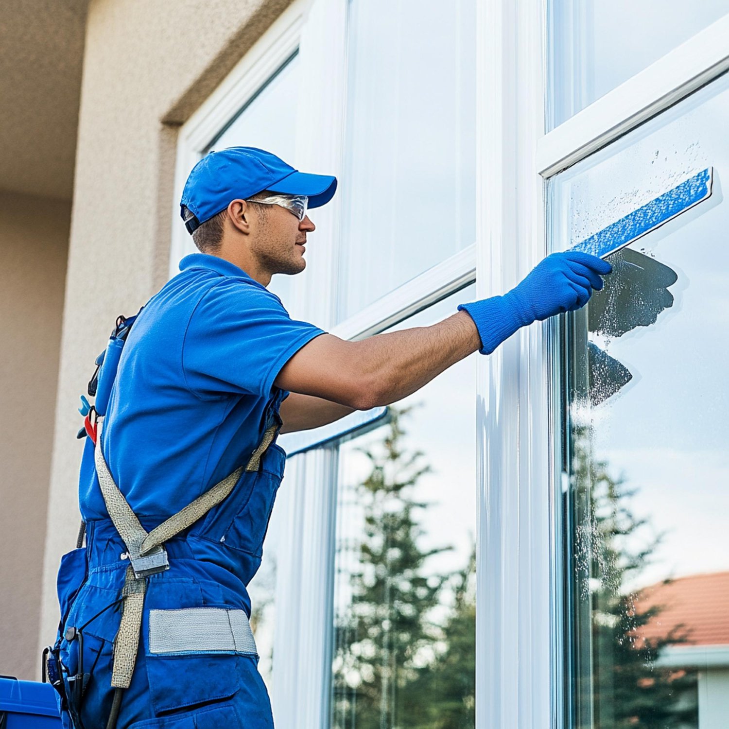 Las Vegas home with professionally cleaned windows — Desert Window Services purified water fed pole system